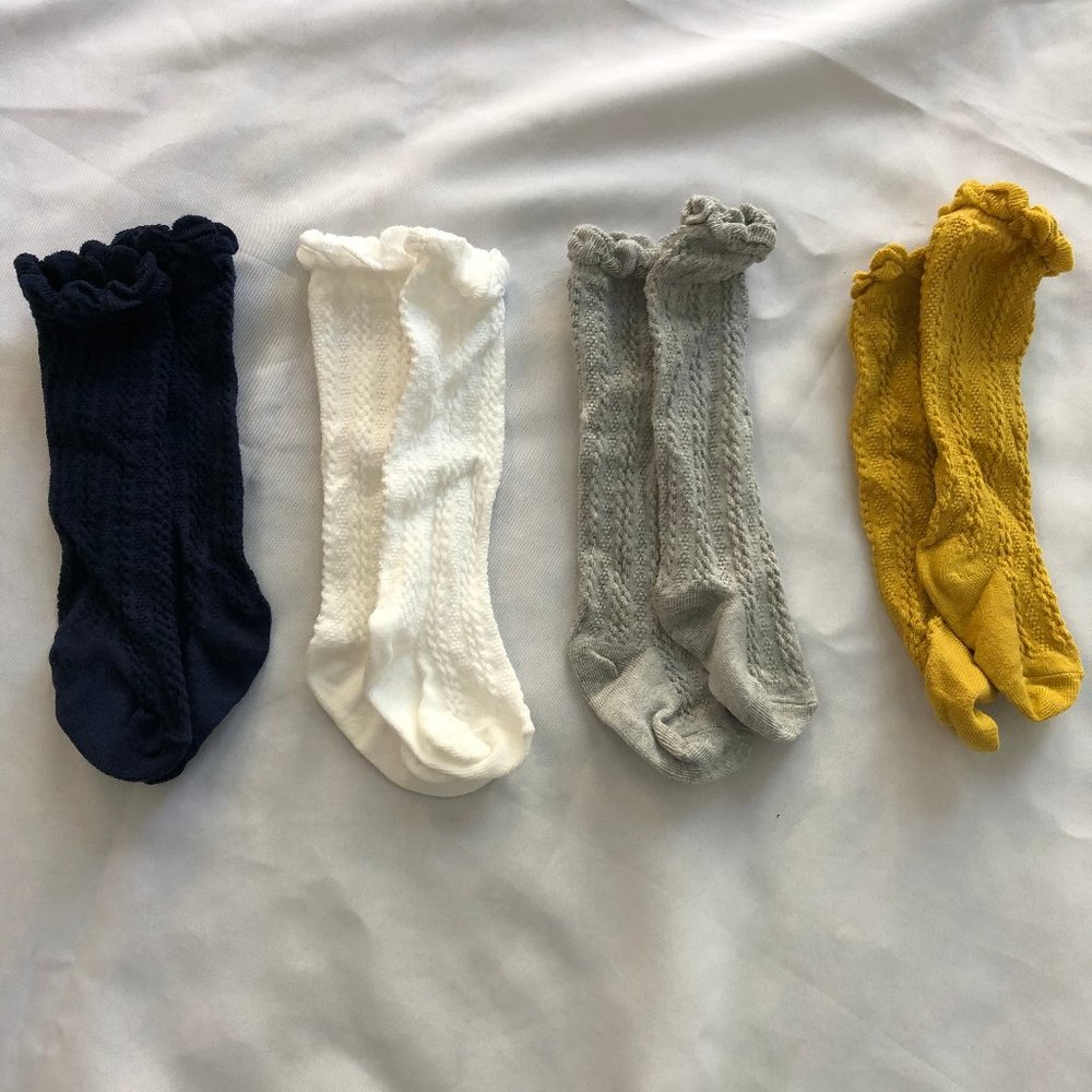 NWOT toddler girls knee socks